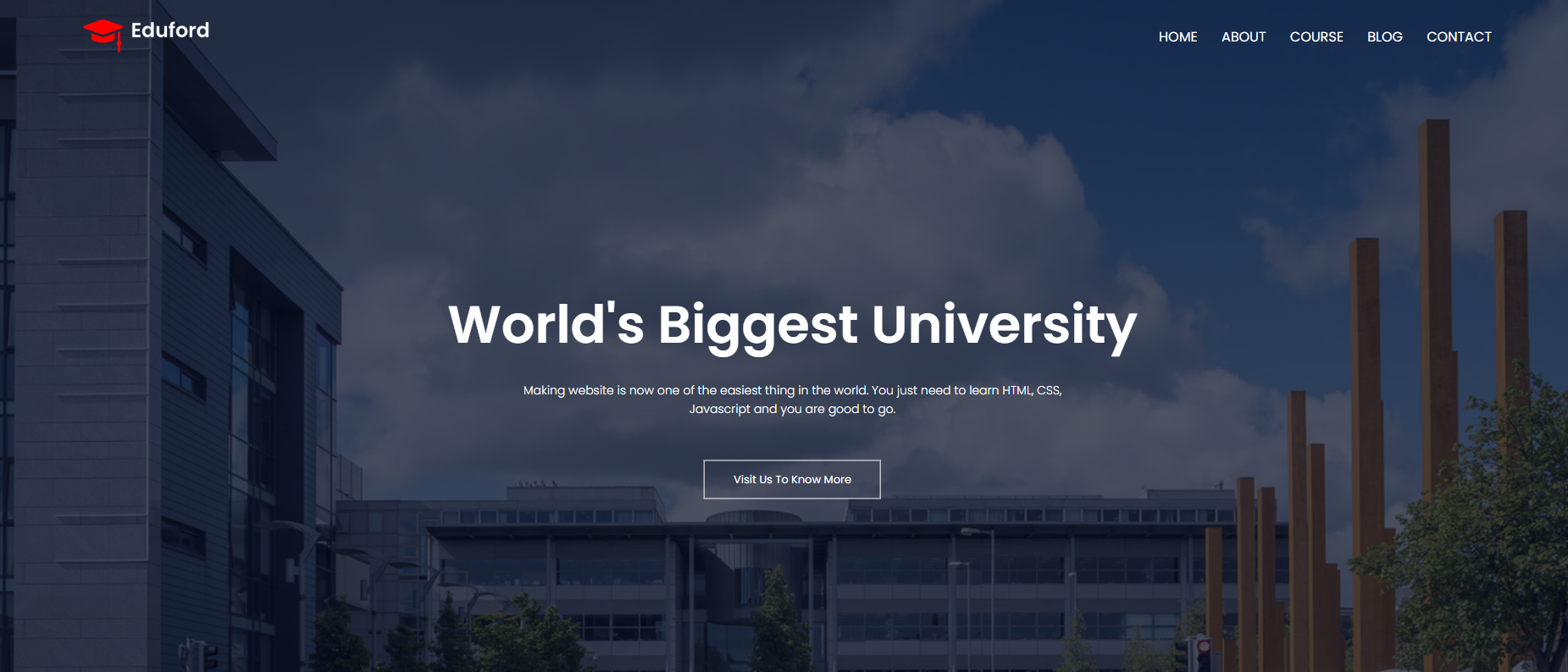 University Website Design